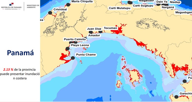 El cambio climático provocará la desaparición de islas y zonas costeras en Panamá