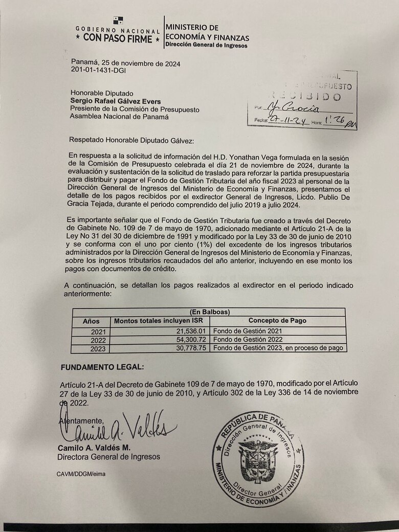 $106 mil en incentivos: el controvertido beneficio que recibió Publio De Gracia, exdirector de la DGI