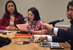Mensajes de Majo y Juanpi en la sede central de la ONU