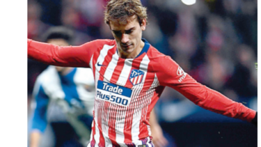Atlético gana 1-0 a Espanyol y liga 14 juegos sin perder