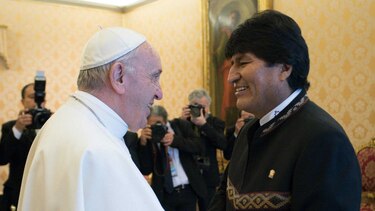 Iglesia católica califica de hipocresía la visita de Evo Morales al papa Francisco