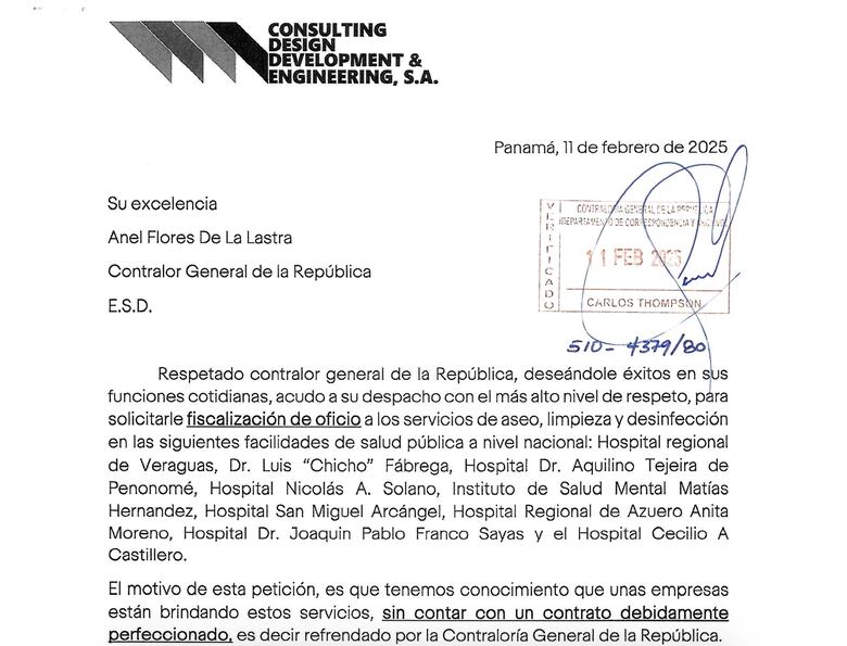 Impugnan la legalidad de los contratos de limpieza hospitalaria a favor de Hombres de Blanco y Sicarelle