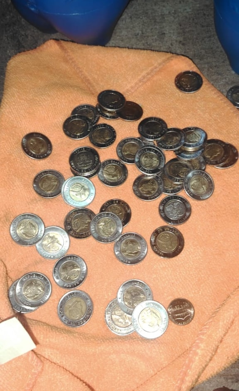 Retienen monedas ‘martinellis’ presuntamente falsas en control aduanero de Guabalá