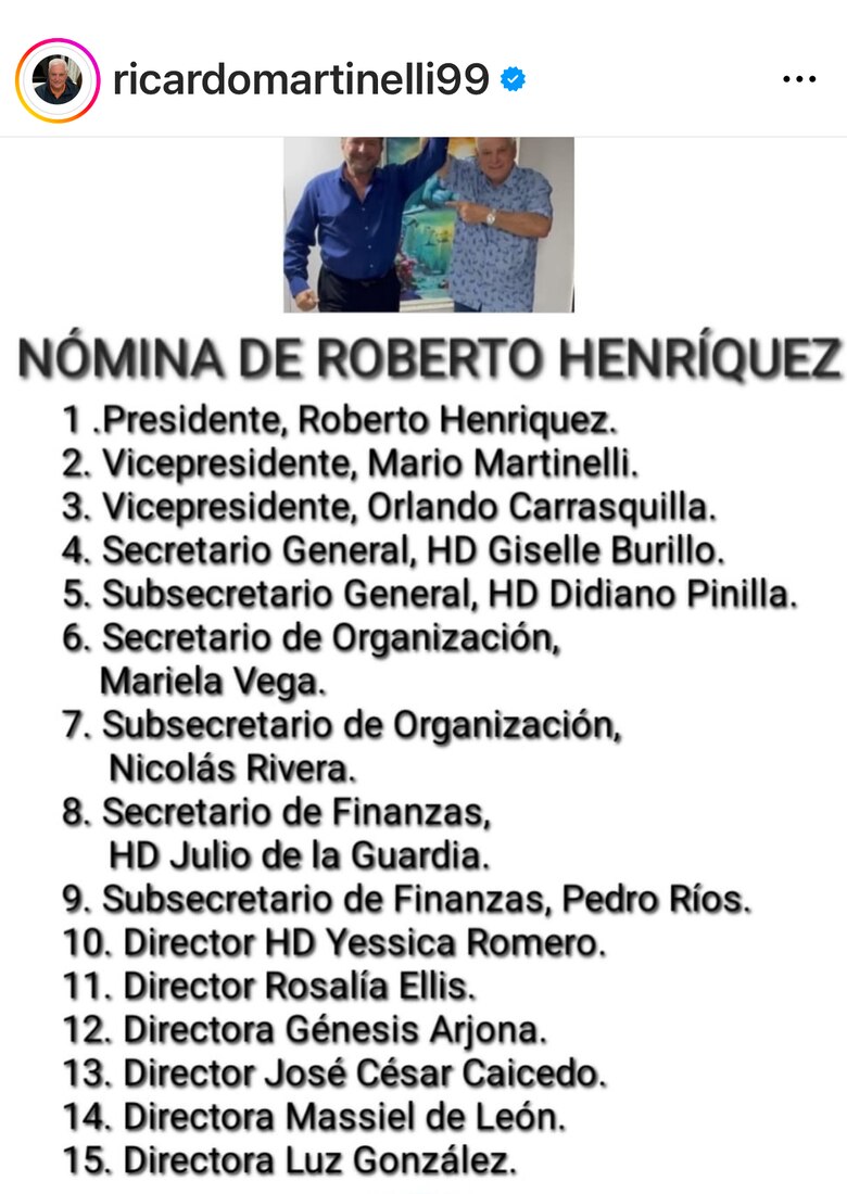 Yanibel Ábrego vs. Roberto Henríquez: el duelo por el control de Cambio Democrático