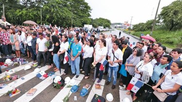 Comunidad educativa de la UTP reclama mejor seguridad vial