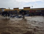 Inundaciones por fuertes lluvias en la capital