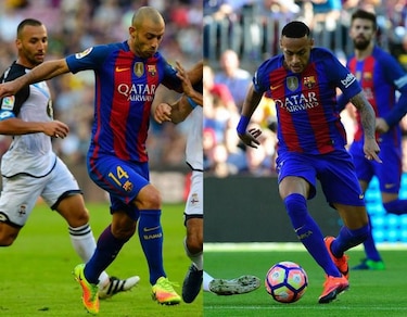 Neymar y Mascherano extienden sus contratos con Barcelona