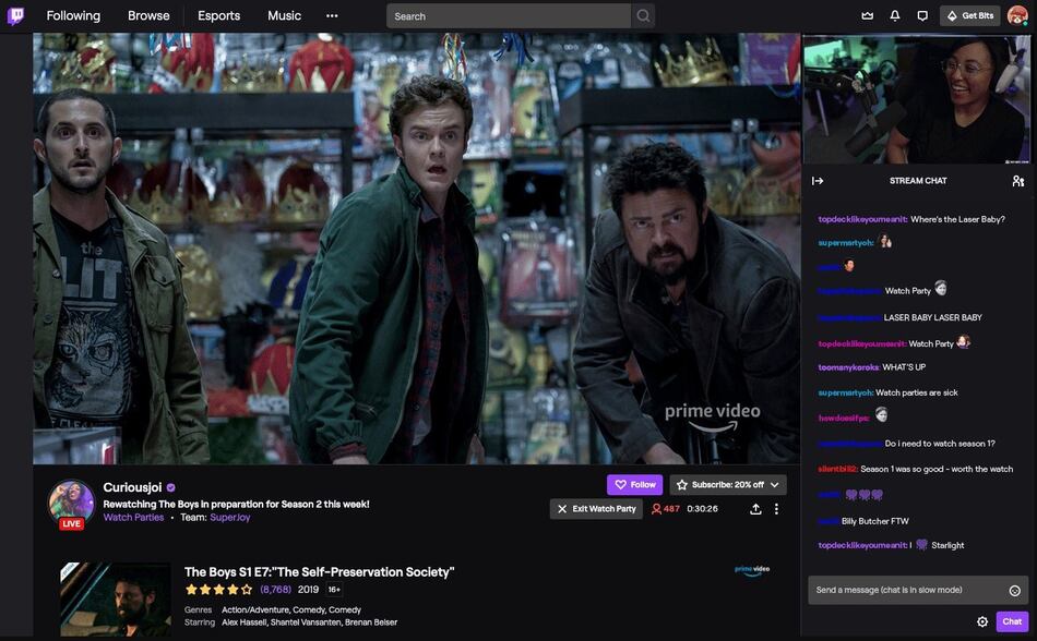 Twitch eliminará la función de Watch Parties el 2 de abril