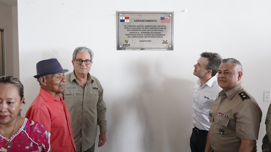 Con apoyo del Comando Sur de Estados Unidos inauguran centro de salud en Guna Yala