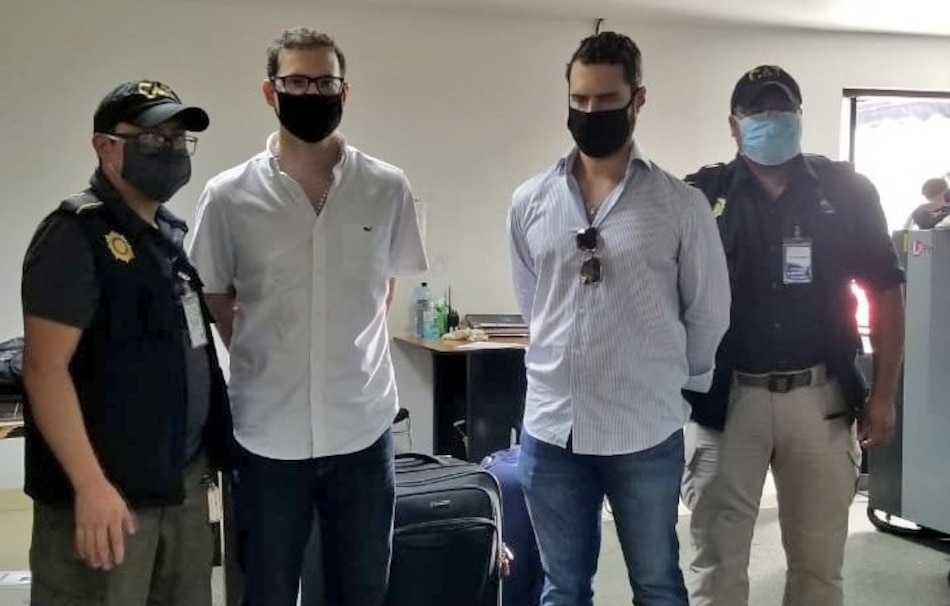 Ricardo Alberto y Luis Enrique Martinelli son detenidos en Guatemala, por una solicitud de extradición de Estados Unidos