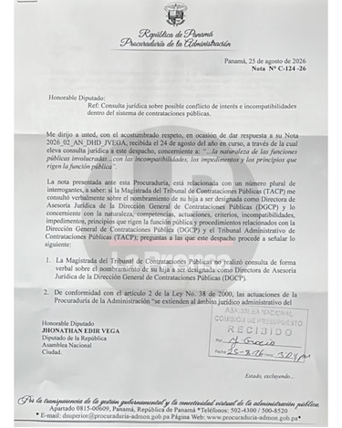 La presidenta del TACP no ‘consultó’ sobre el nombramiento de su hija Sherina, como aseguró en la Asamblea