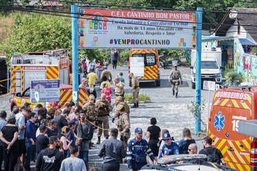 El asesino de 4 niños en guardería de Brasil actuó solo