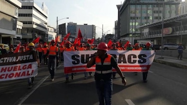 Suntracs marcha en distintos puntos del país