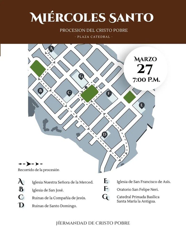 Conozca la programación de la Semana Santa 2024 en el Casco Antiguo