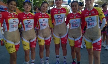 Causa polémica uniforme de ciclistas colombianas