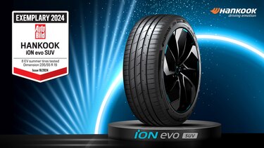 Hankook Tire, ‘iON evo SUV’, recibe la calificación más alta, ‘Ejemplar’