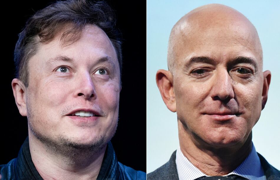Elon Musk y Jeff Bezos, combate de jefes en el espacio