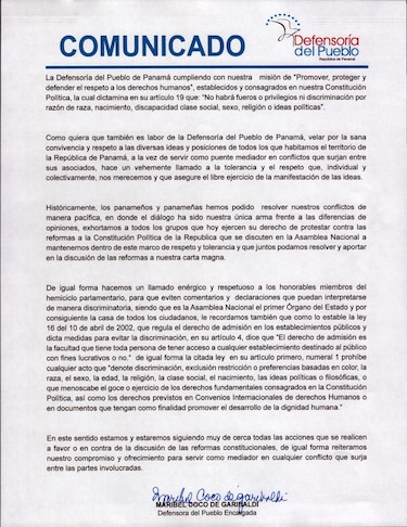 Defensora del Pueblo insta a diputados evitar hacer comentarios discriminatorios