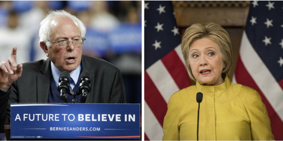 EU: Sanders presiona a Clinton en las primarias de este sábado