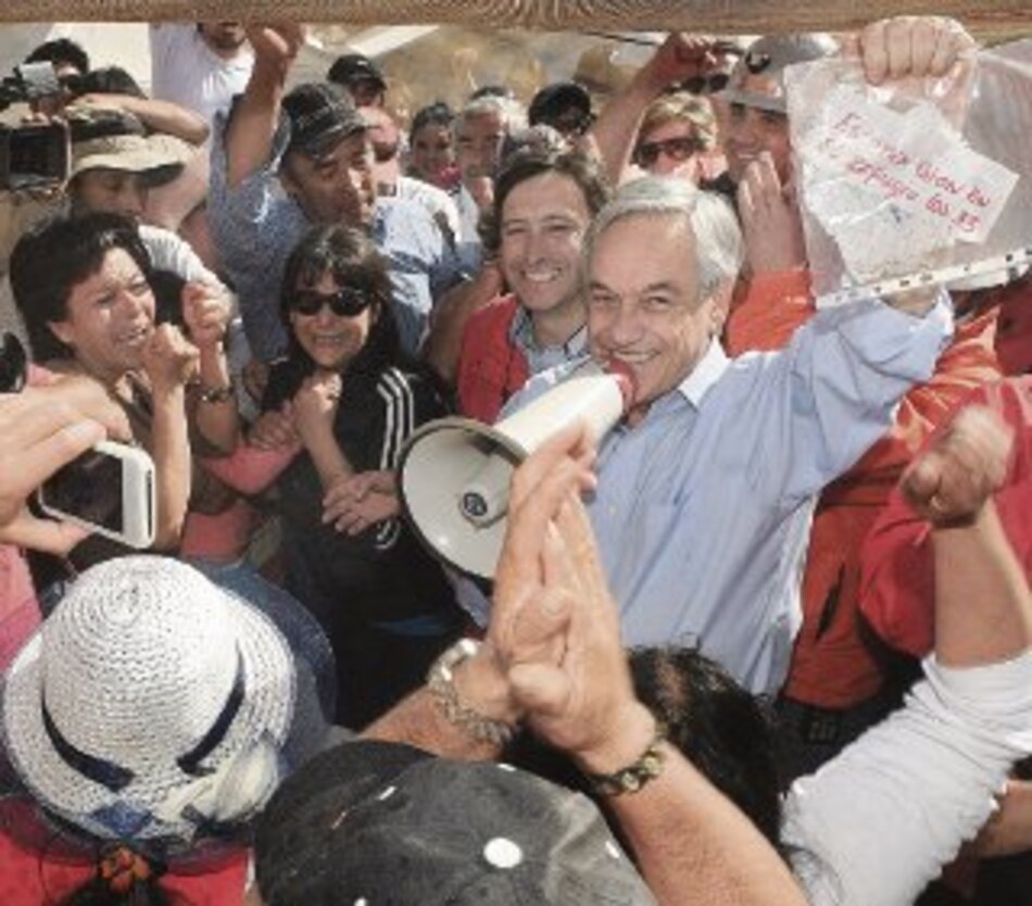 Piñera y los 33 mineros