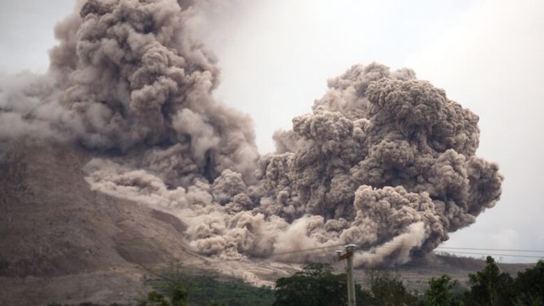 Indonesia: Fuerte erupción del volcán Sinabung