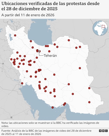 Por qué las protestas en Irán que ya han dejado ‘miles de muertos’ no tienen precedentes