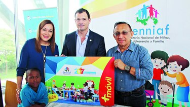 Tarjeta +Móvil alusiva al Año de la Primera Infancia