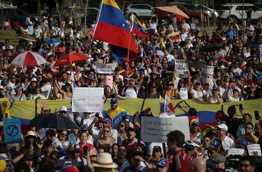 Venezolanos en Panamá piden una patria libre