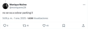 ‘No se va a cobrar’ por el uso de los estacionamientos del parque Omar: Monique Mulino