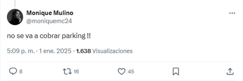 ‘No se va a cobrar’ por el uso de los estacionamientos del parque Omar: Monique Mulino