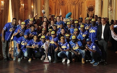 Campeones del béisbol mayor visitaron la Presidencia
