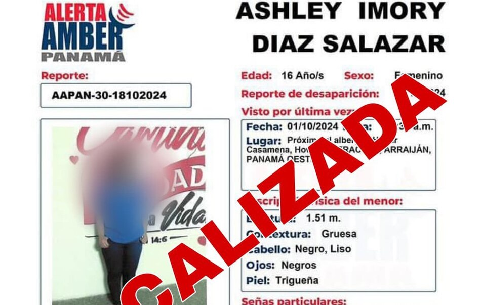Aparece la menor que fue reportada a través de la alerta Amber