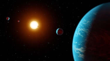 Hallan sistema planetario con tres supertierras