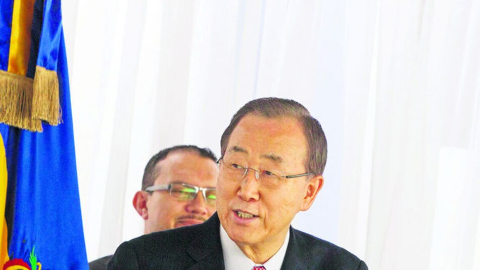 Ban Ki-moon finaliza visita a Honduras