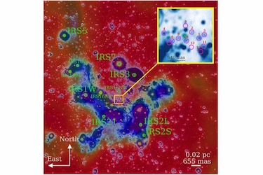 Descubren que las estrellas circulan como enjambre de abejas por el centro galáctico