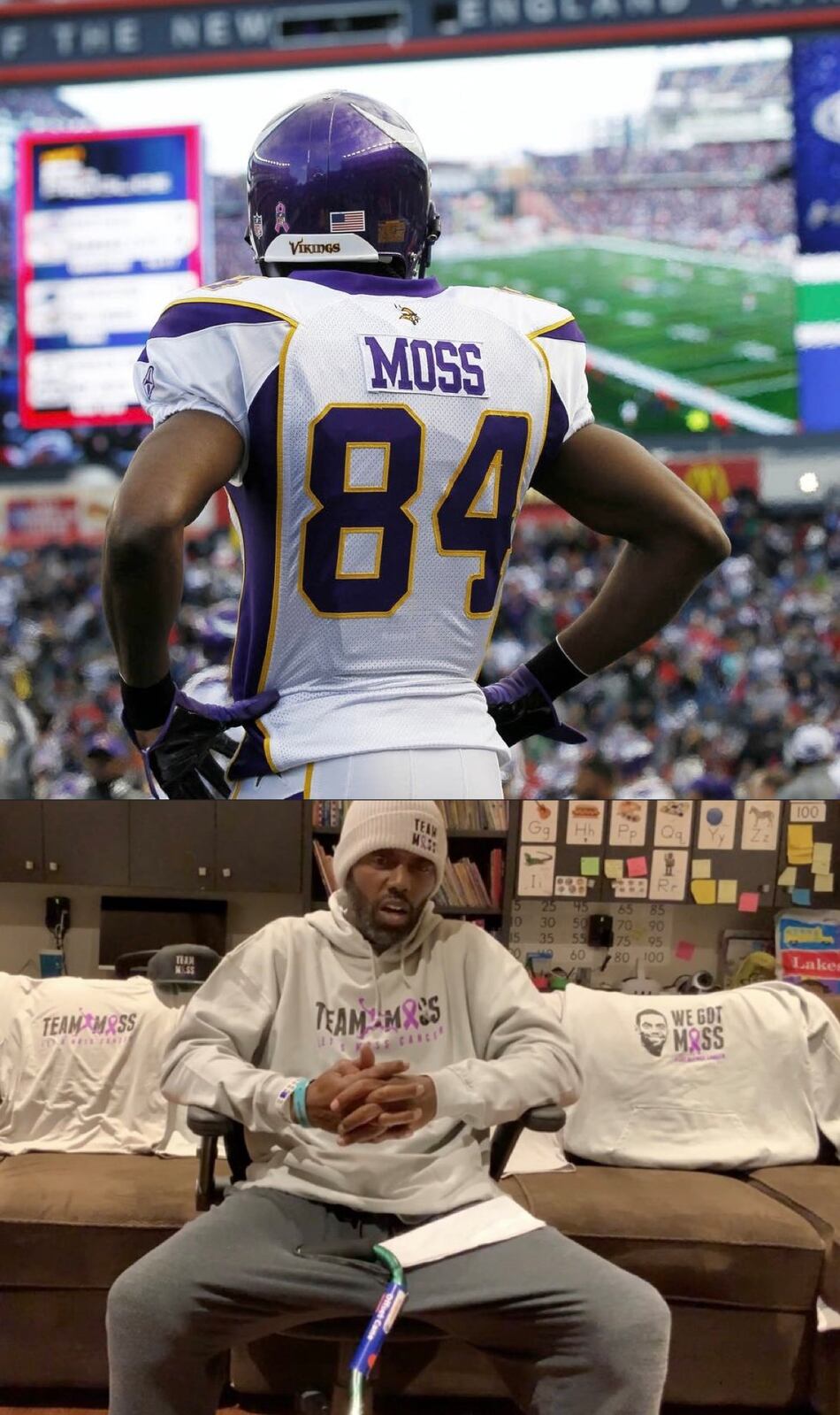 Randy Moss, miembro del Salón de la Fama de la NFL, revela que superó un cáncer biliar