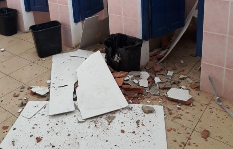 Docentes, preocupados por estado de la estructura del José Daniel Crespo