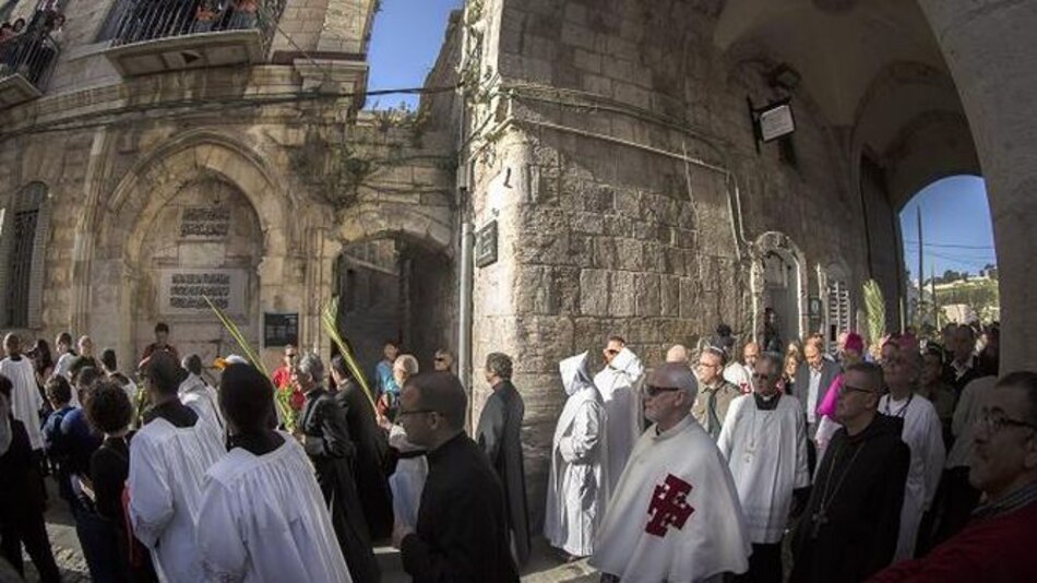 Miles de personas conmemoran en Jerusalén el Domingo de Ramos