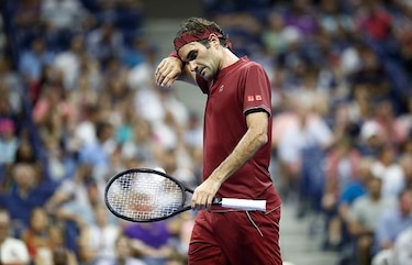 Federer cae tras mal partido en octavos del Abierto de EU