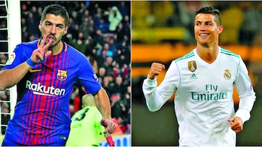 Suárez y Cristiano, listos para el clásico
