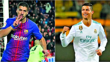Suárez y Cristiano, listos para el clásico
