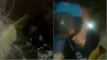Policías rescatan a una mujer que cayó siete metros de un antiguo tanque séptico