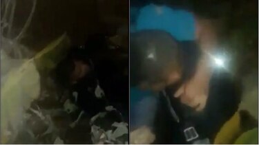 Policías rescatan a una mujer que cayó siete metros de un antiguo tanque séptico