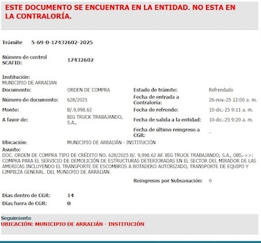 Contraloría refrendó casi $10 mil para demolición del monumento chino antes del operativo nocturno