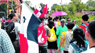 Cientos de panameños viajan para ver al papa