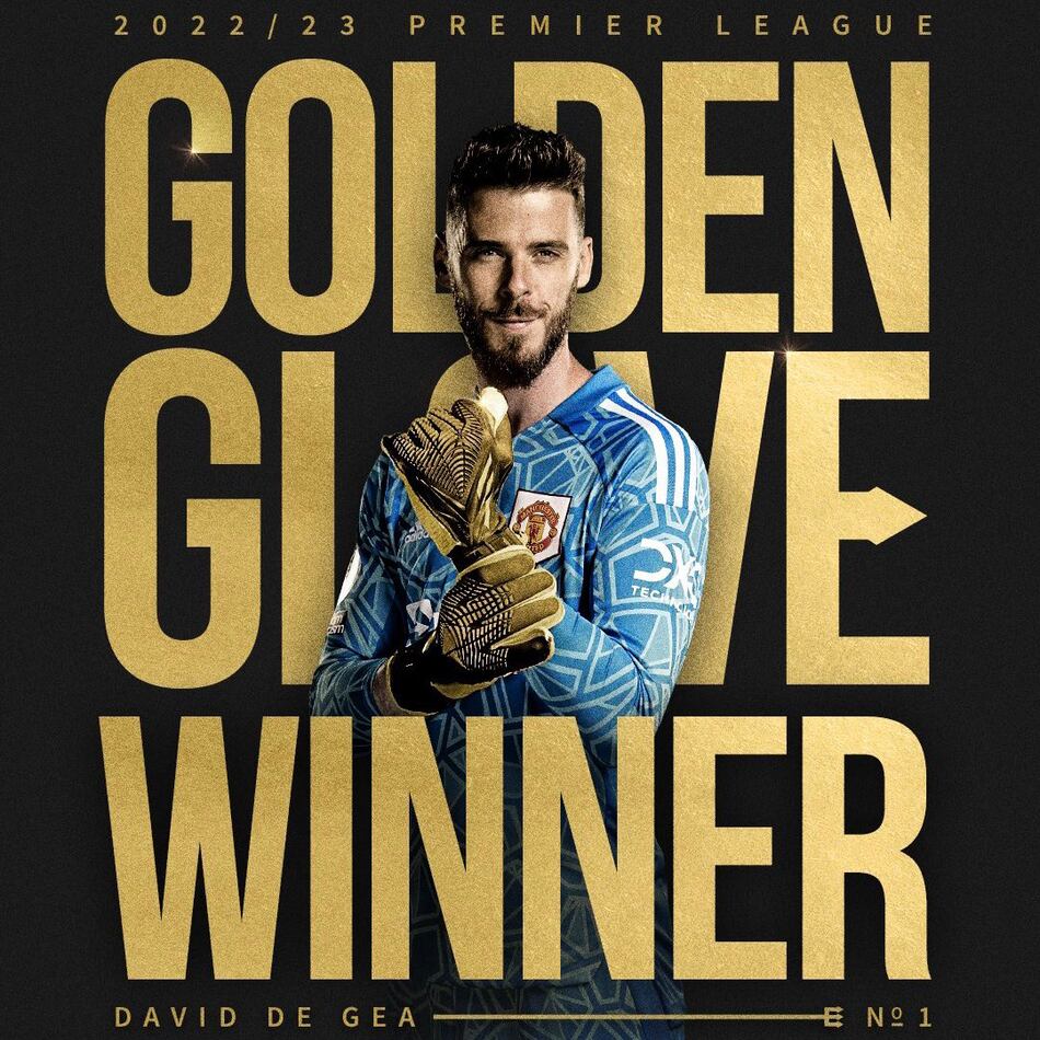 David de Gea gana el segundo Guante de Oro de su carrera
