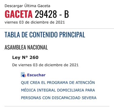 Lanzan programa de ‘audio leyes’ para personas con discapacidad visual