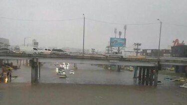 Mil personas afectadas por inundaciones en la ciudad capital