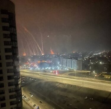 Se escuchan fuertes explosiones en el centro de la capital ucraniana