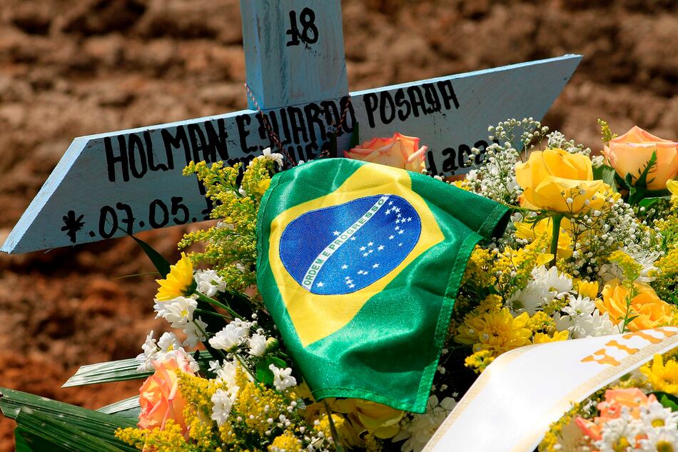 Nuevo récord de muertos por coronavirus en Brasil: 1.910 en 24 horas